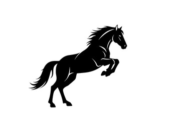 Obraz premium Midnight Stallion's Leap