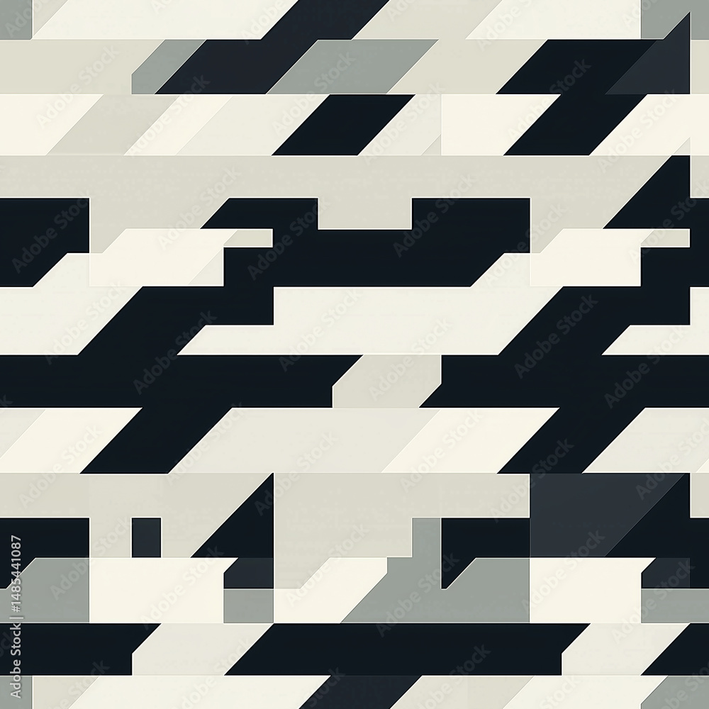 Poster dynamic houndstooth patterns in modern fashion stylish textiles showcase urban design abstract viewp