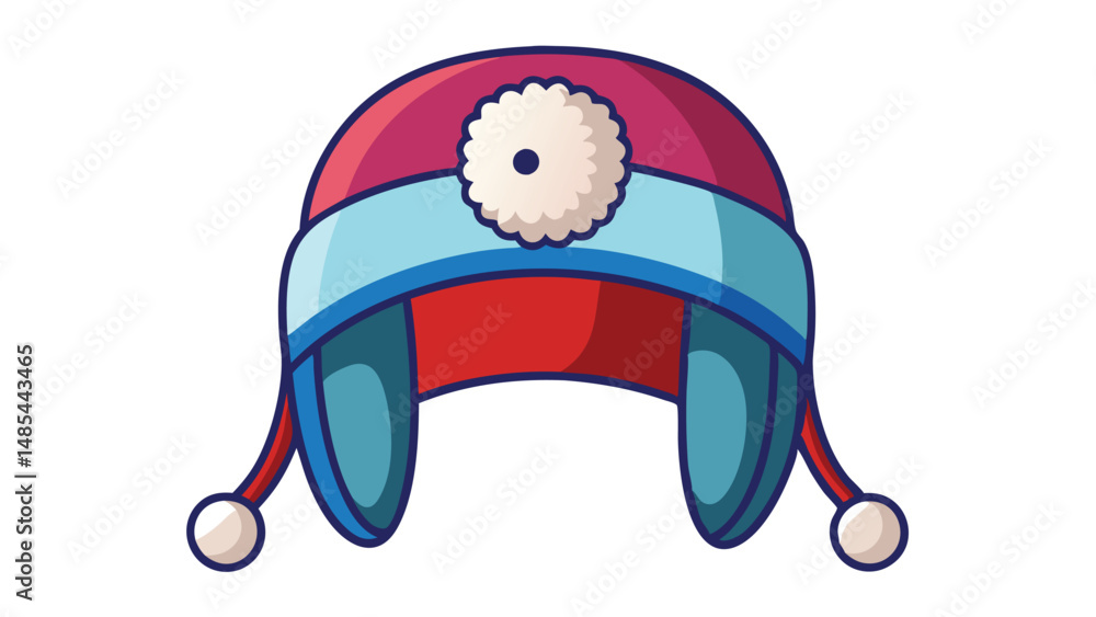 Poster cute cartoon character in a space helmet travels through a colorful background showcasing a whimsica