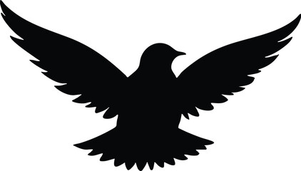 Minimalist Chicken Hen Chick Silhouette Vector
