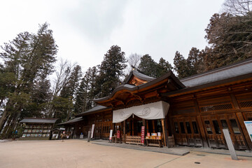 Fototapeta premium 冬の穂高神社