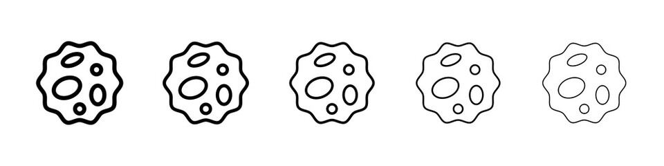 White blood cell icon symbol pictogram. stroke designs.
