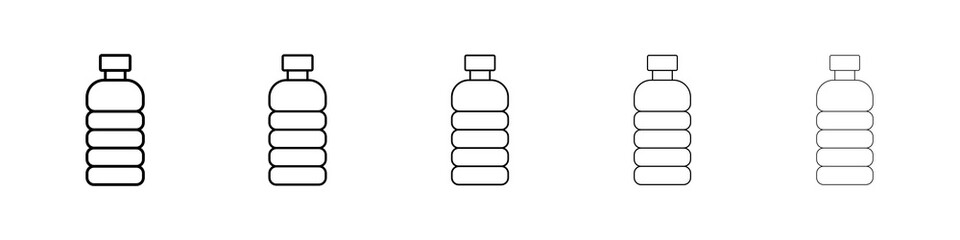 Water bottle icon symbol pictogram. stroke designs.