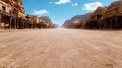 Desert Town Road View