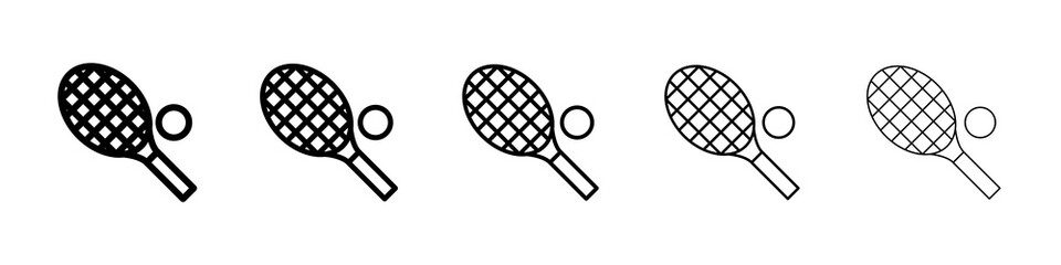 Tennis icon symbol pictogram. stroke designs.