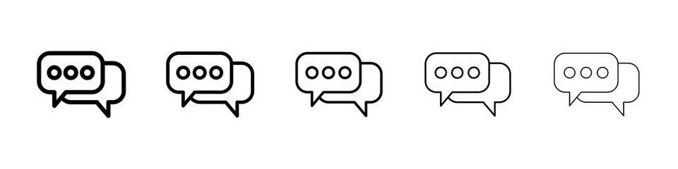 Naklejka premium Message icon symbol pictogram. stroke designs.