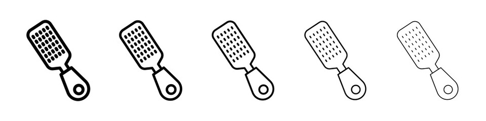 Microplane grater icon symbol pictogram. stroke designs.