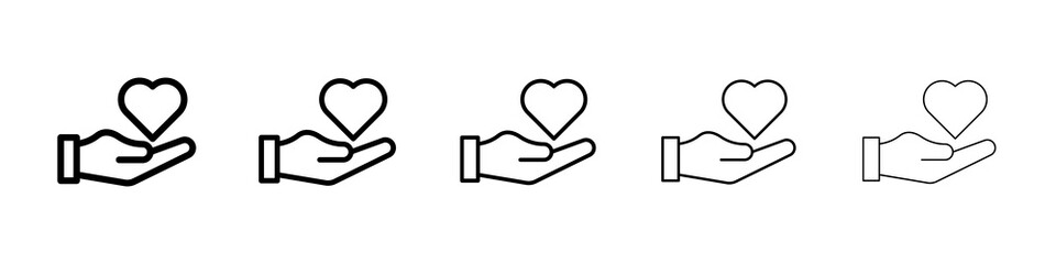 Life insurance icon symbol pictogram. stroke designs.