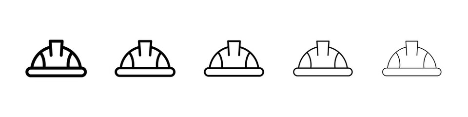 Helmet icon symbol pictogram. stroke designs.