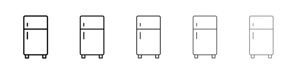 Fridge icon symbol pictogram. stroke designs.