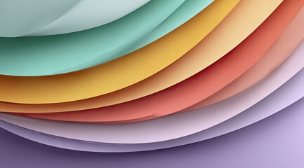 Abstract layered colors