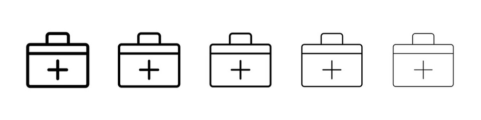 First aid icon symbol pictogram. stroke designs.
