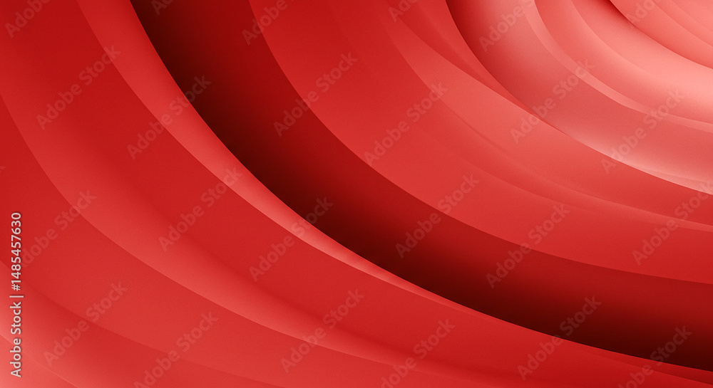 Aufkleber abstract red background with curved lines and gradients. modern design for wallpaper or backdrop.