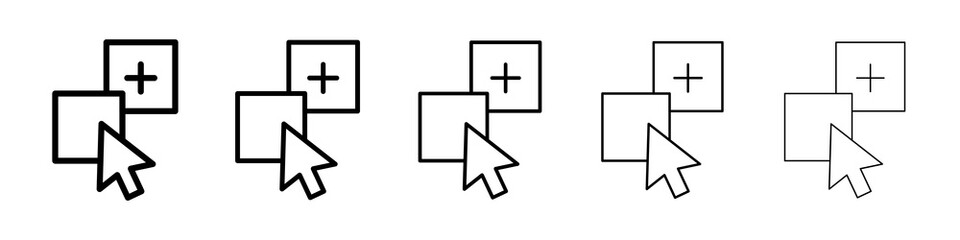 Drag and drop icon symbol pictogram. stroke designs.