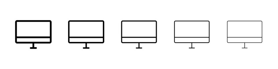 Desktop icon symbol pictogram. stroke designs.