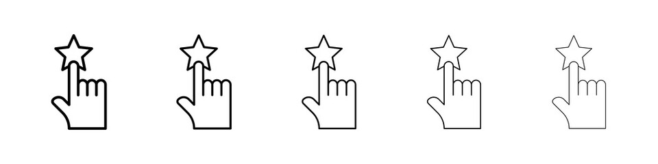 Customer feedback icon symbol pictogram. stroke designs.