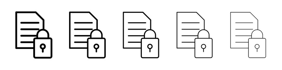 Obraz premium Confidential icon symbol pictogram. stroke designs.