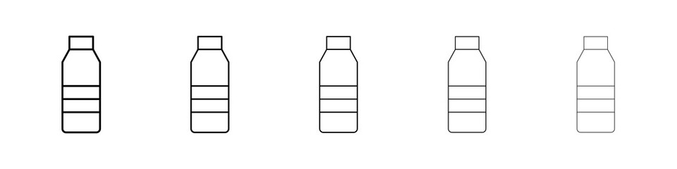Bottle icon symbol pictogram. stroke designs.