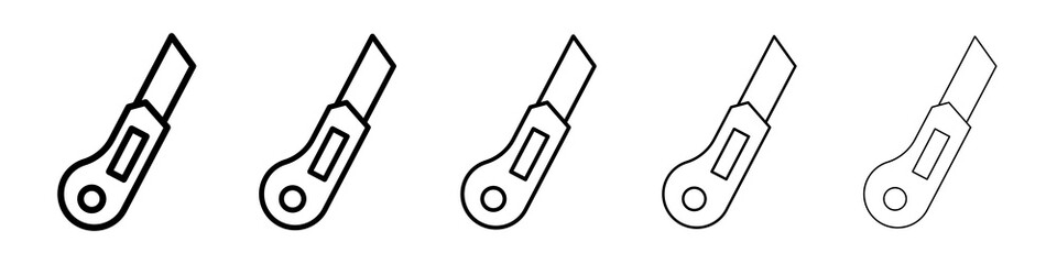 Barrier icon symbol pictogram. stroke designs.