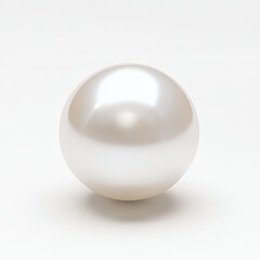 Round pearl, lustrous and smooth