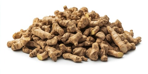 Obraz premium Pile of Dried Ginger Roots