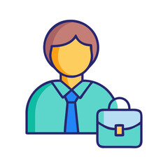 Obraz premium Dynamic Employee Icon for Team Development