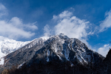 厳冬期の上高地