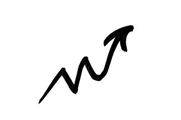 Fototapeta premium Pointer arrow with a brush