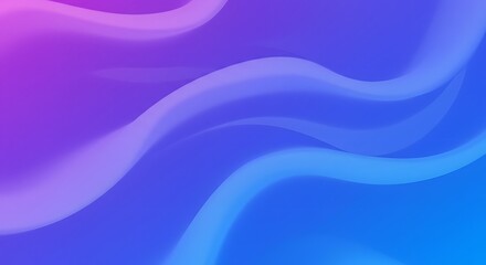 Fototapeta premium Abstract Wavy Gradient Background in Purple and Blue Hues