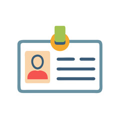 Obraz premium ID Card Icon for Identification