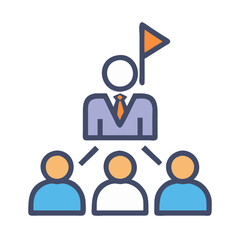  Dynamic Leadership Symbol Illustration