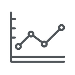  Creative Line Chart Graphic Icon