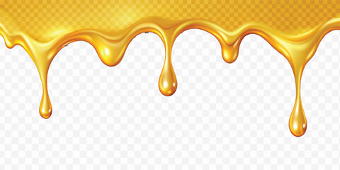 abstract 3d  liquid gold dripping isolated on transparent background