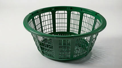 green plastic basket