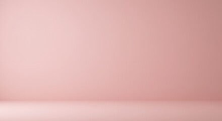 Obraz premium Soft Pink Studio Background, Simple Minimalist Pastel Wall
