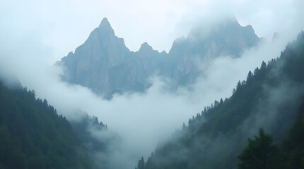 Lost in the Ethereal: Navigating Mountains in Fog and Mist
