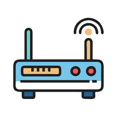  Stylish Modem Icon for Digital Communication