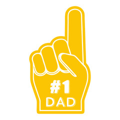 Number One Dad Foam Hand