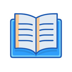  Modern Open Book Icon for Learning