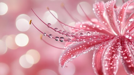 Fototapeta premium In the air, two blossoms sway gently, their petals fluttering softly like whispers, as the wind caresses them, capturing the spirit of Voices of Spring