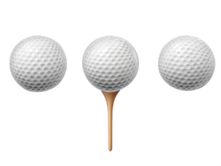 Golf balls and tee digital composition