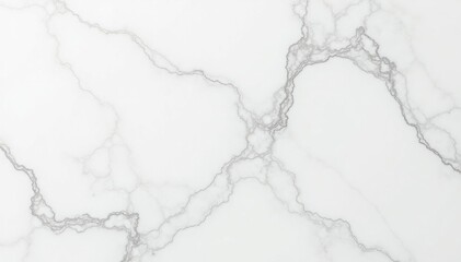 Obraz premium Close-up of pristine white marble texture, showing its veining and subtle variations , surface, glossy