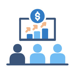  Collaborative Sales Meeting Icon