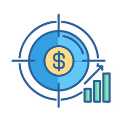  Dynamic Sales Target Icon for Achievement