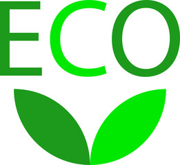 Eco Green Leaves Minimalist Nature Design