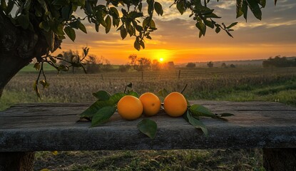 Oranges at Sunrise