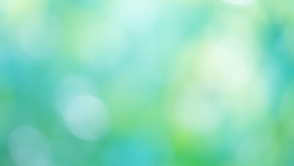 Abstract Green and Blue Bokeh Background Nature Inspired Soft Focus Texture