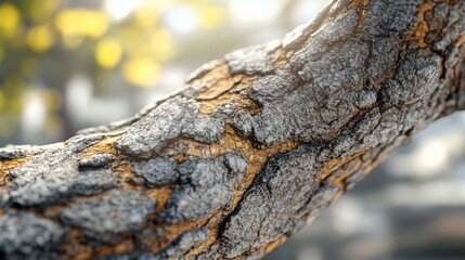 Close-up tree bark texture, sunlit, outdoors