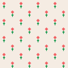 Pattern-Cream background with rectangle flower.eps