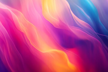 Obraz premium Colorful Flowing Fabric Swirl in Gradient Hues of Pink, Purple, and Blue